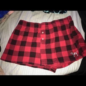 Checkered pj shorts
